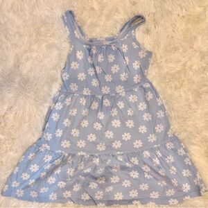 Old Navy Light Blue Floral Tiered Sundress